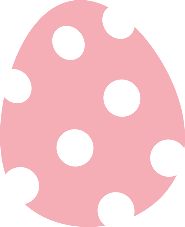 Polka Dotted Easter Egg